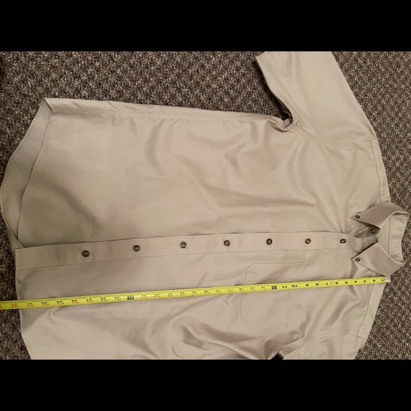 Cabela's Outfitter Series Men's M Khaki Short Sleeve Button Up Shirt New No Tags - Picture 11 of 11